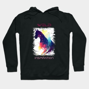 Horse Wild Nature Animal Colors Art Painting Hoodie